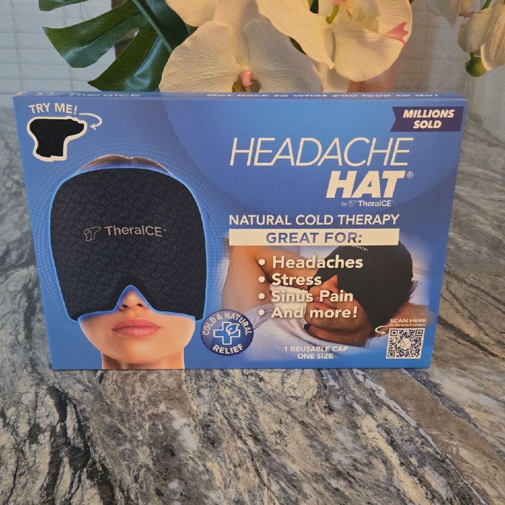 TheralCE Headache Hat in Blue